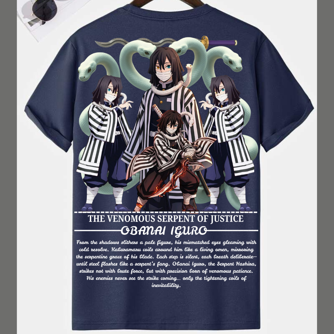 snakeHashira...(Obanai Iguro)...(Regular t shirt )