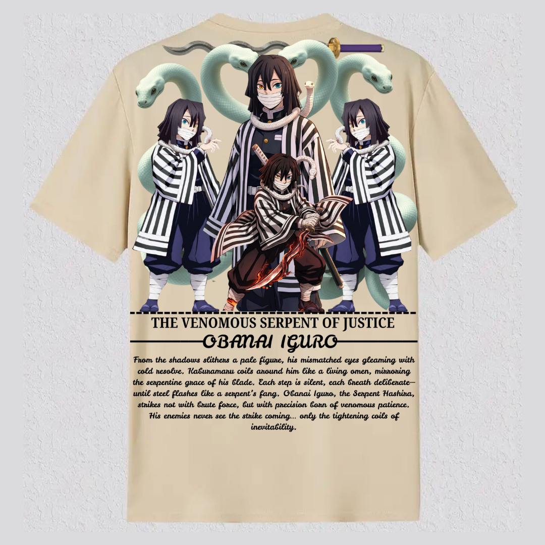 snakeHashira...(Obanai Iguro)...(Regular t shirt )