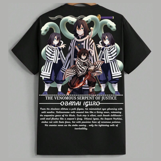 snakeHashira...(Obanai Iguro)...(Regular t shirt )