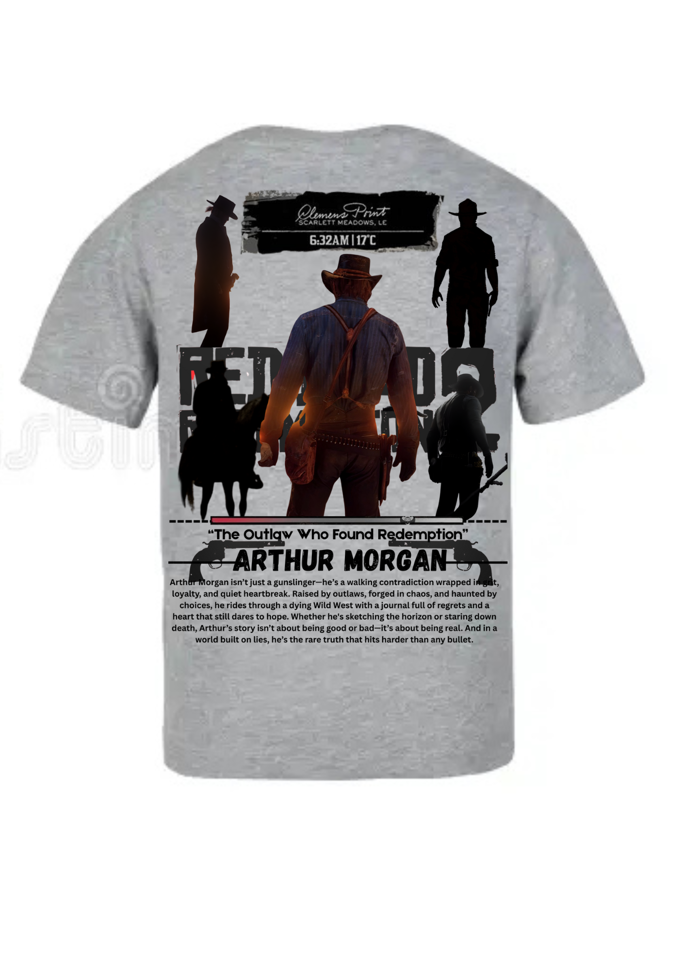 Arthur Morgan's half sleeves t shirt