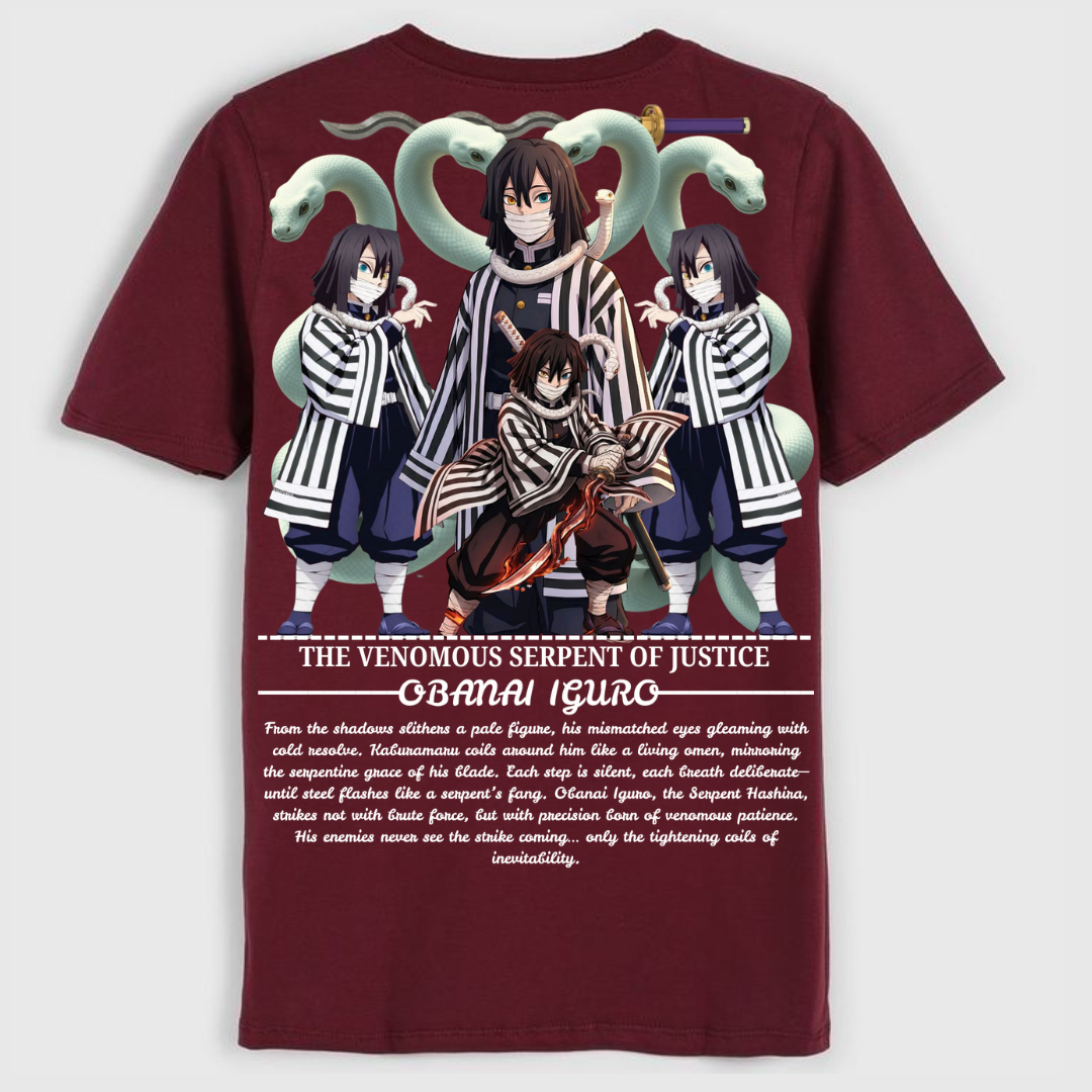 snakeHashira...(Obanai Iguro)...(Regular t shirt )