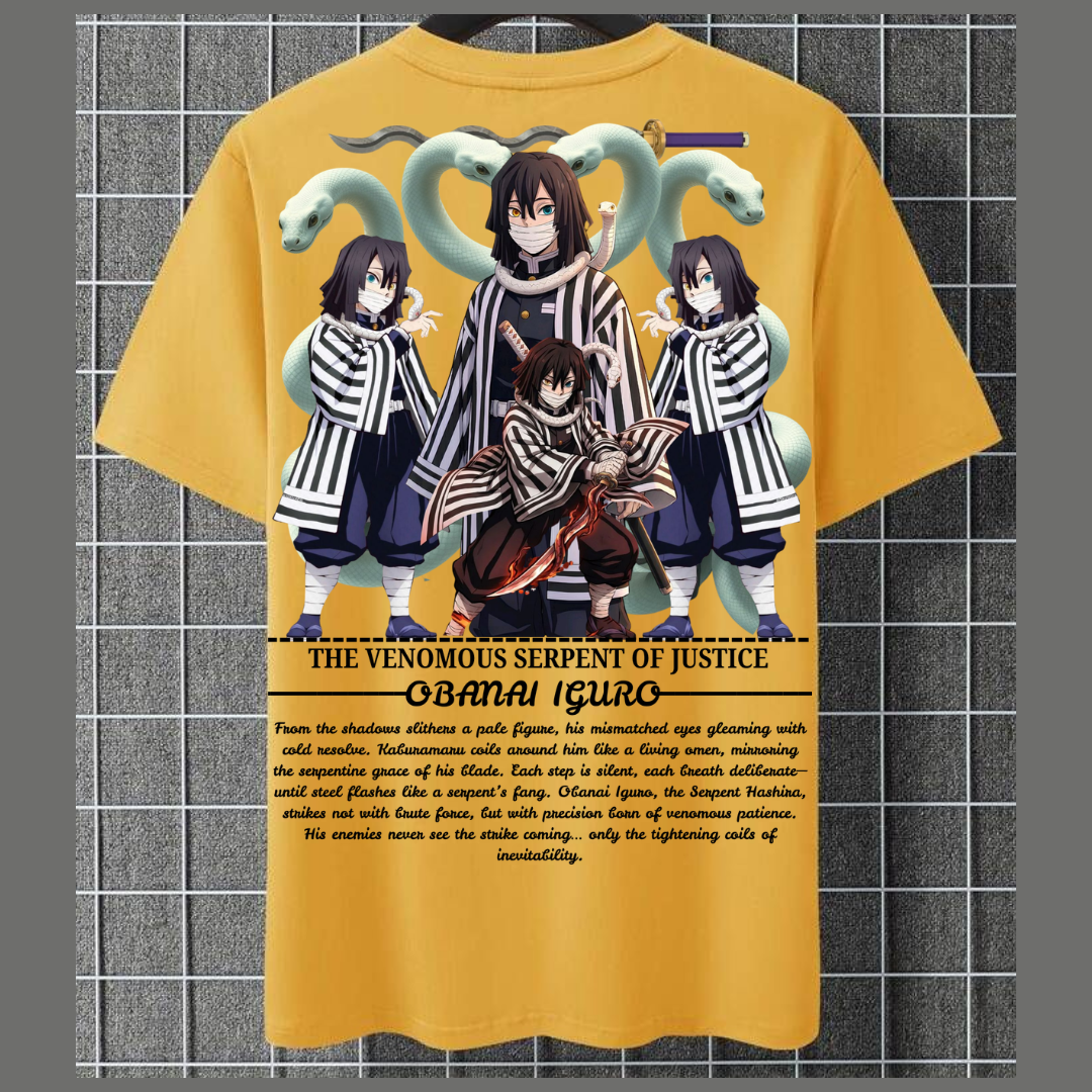 snakeHashira...(Obanai Iguro)...(Regular t shirt )
