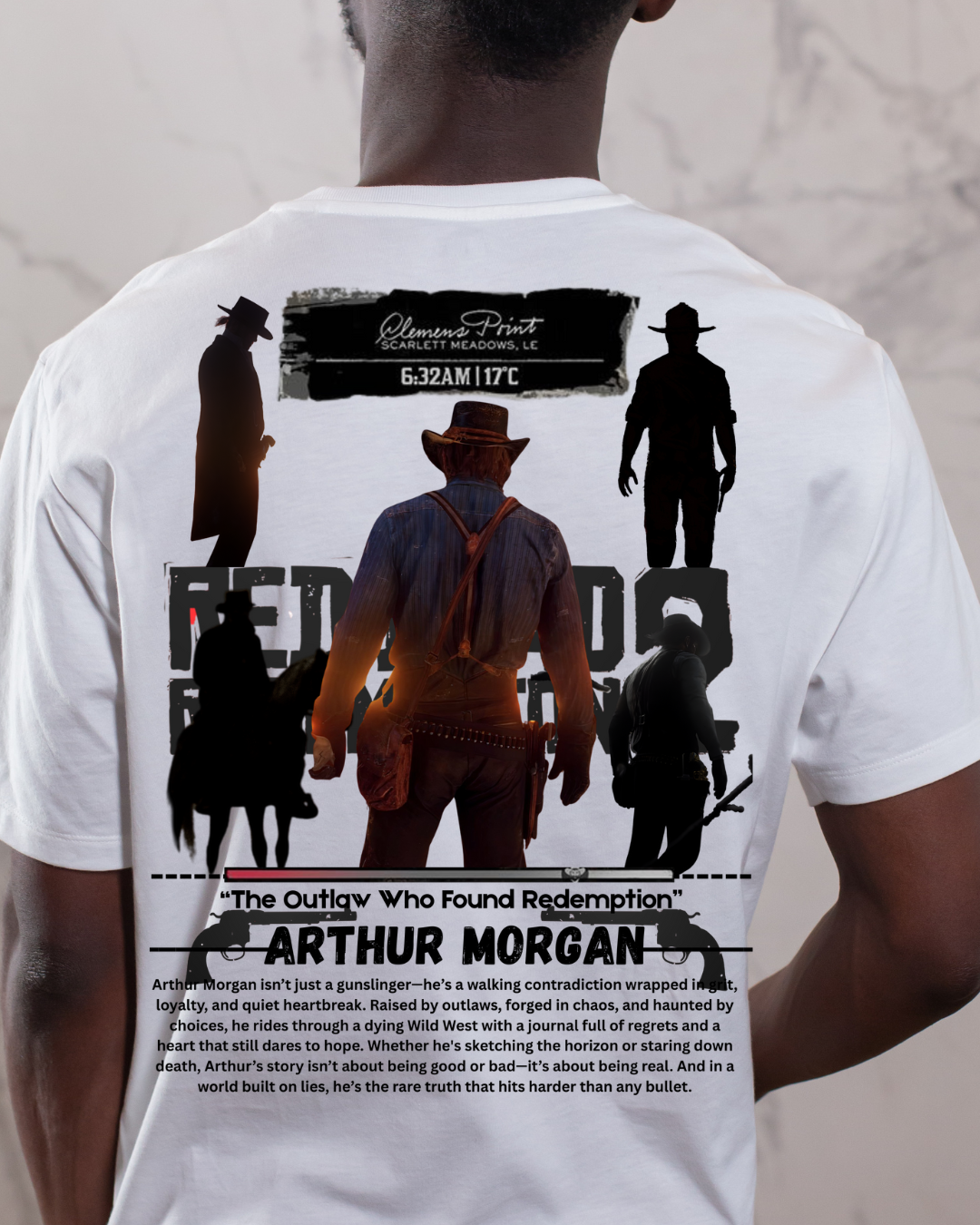 Arthur Morgan's half sleeves t shirt