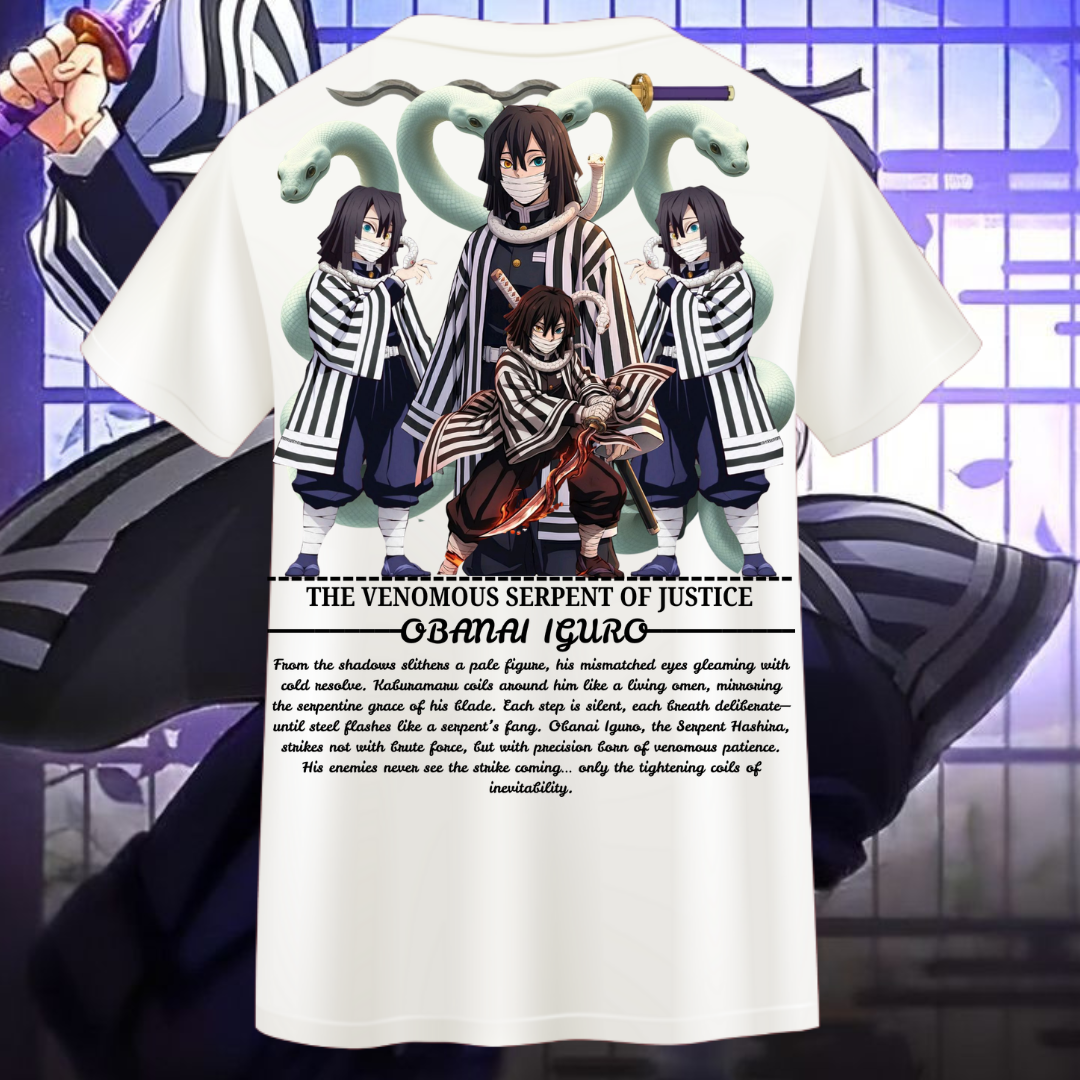 snakeHashira...(Obanai Iguro)...(Regular t shirt )